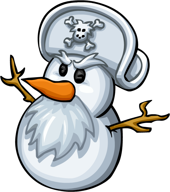 Rockhopper Snowman - Png - Imagenes Graciosas De Club Penguin (677x766), Png Download