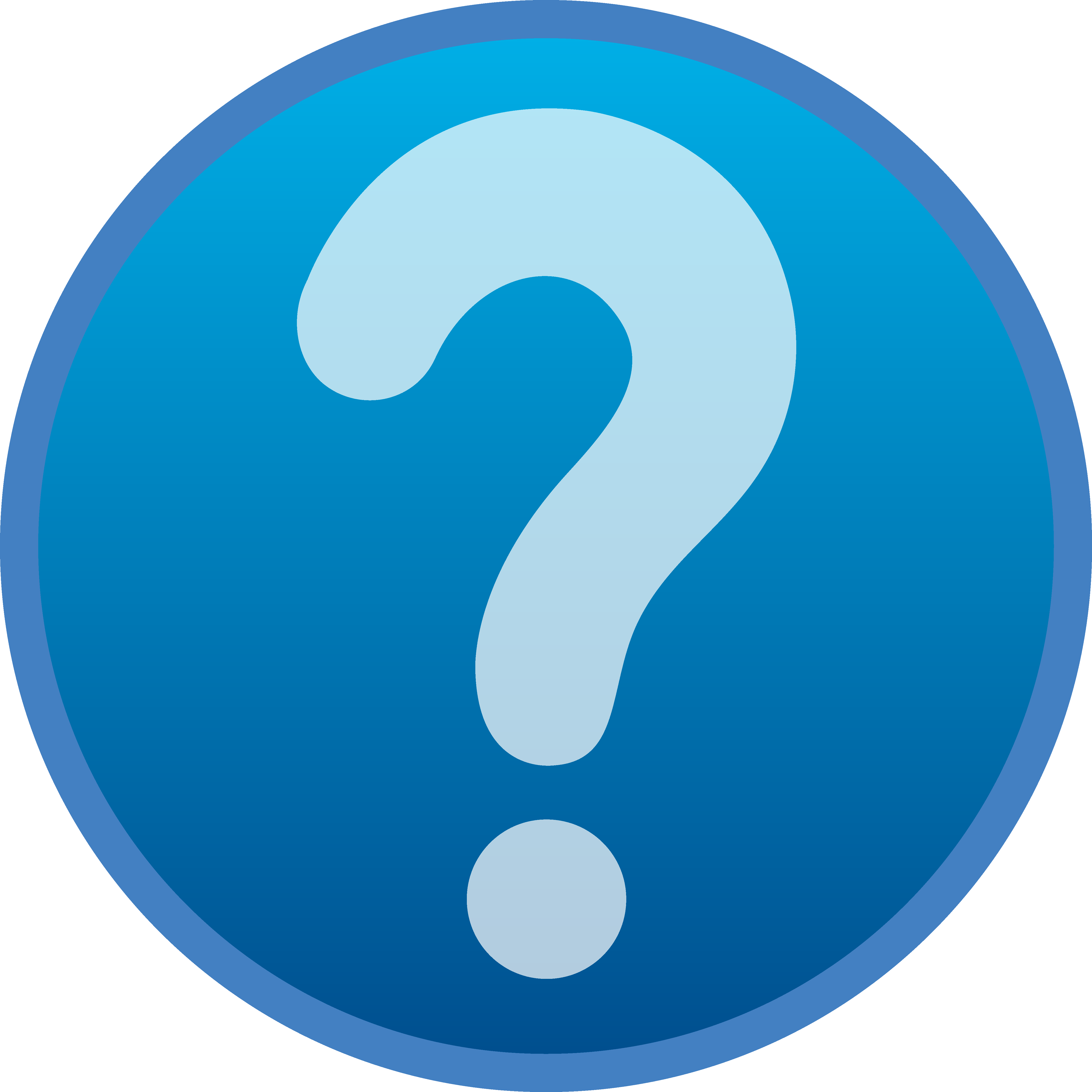 Microsoft Clipart Any Question - Question Mark Button (4767x4767), Png Download