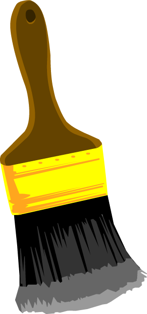 Paint Brush Illustration Png (300x641), Png Download
