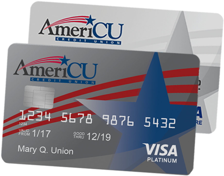 An Image Of Two Americu Credit Cards - Visa Electron (987x846), Png Download