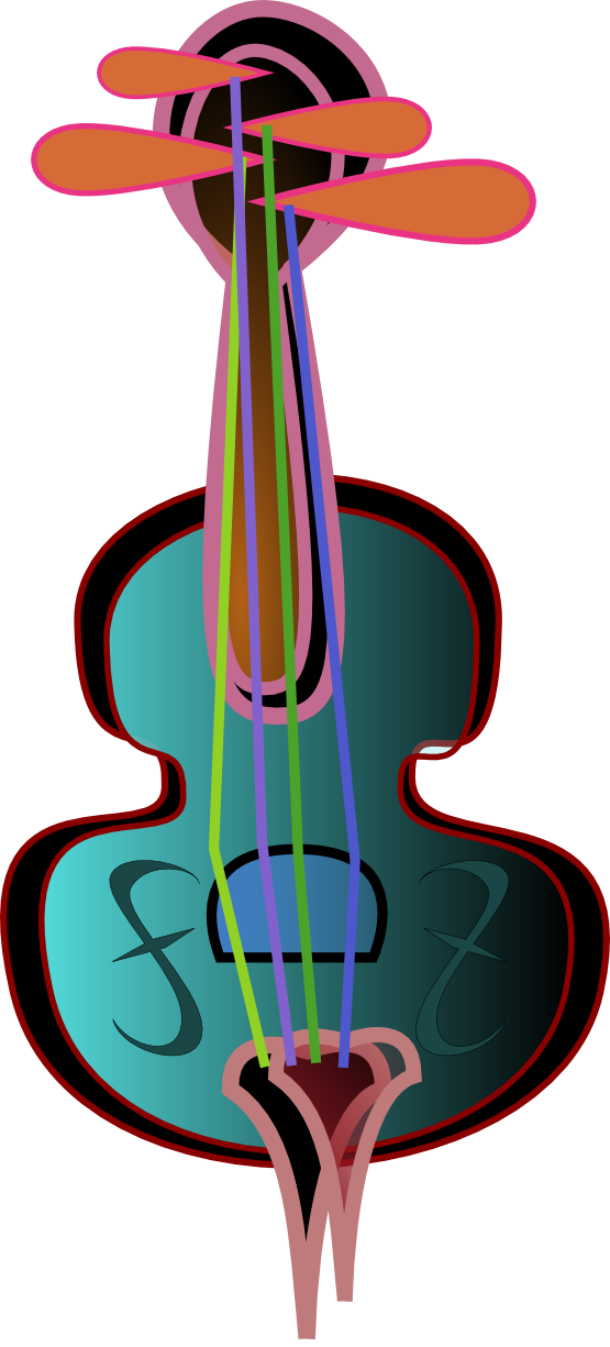 How To Set Use Violin Svg Vector (407x900), Png Download