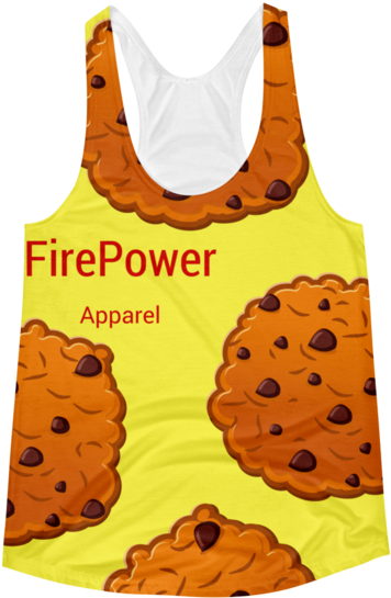 Cookie Monster Racerback Tank - Chocolate Chip Cookie (600x600), Png Download