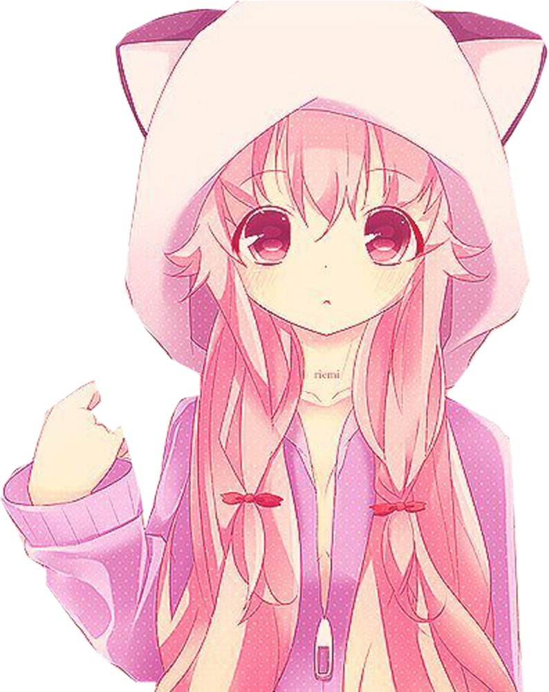 Yuno Cute Png By Pinkhanamori-d6d40pf - Yuno Gasai (800x1000), Png Download
