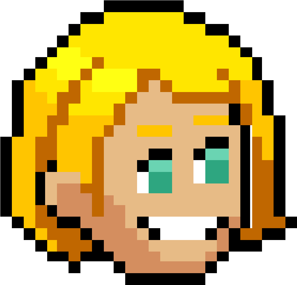 Short Blonde Female Hair - Scrapbooking (1000x1000), Png Download