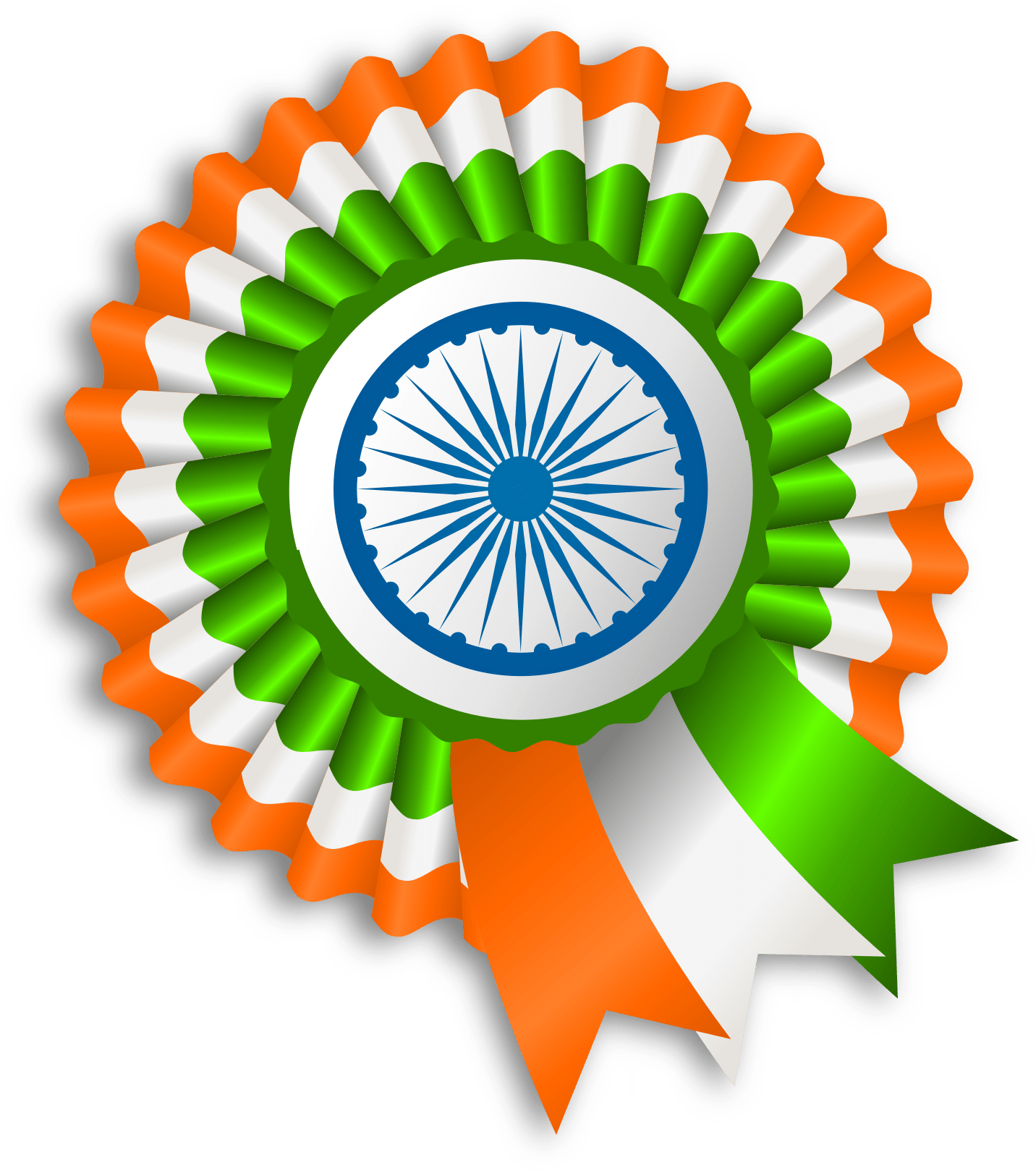 Ribbon India Flag - Independence Day India 2018 (2182x2400), Png Download