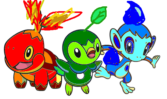 Made Some Gen 4 Alt-type Starters - Imgur Llc (553x328), Png Download