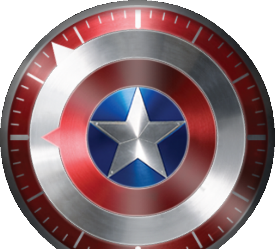 Captain America Shield Logo Png Captain America Watch Face Full Size Png Download Seekpng