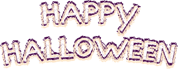 Happy Halloween (576x224), Png Download