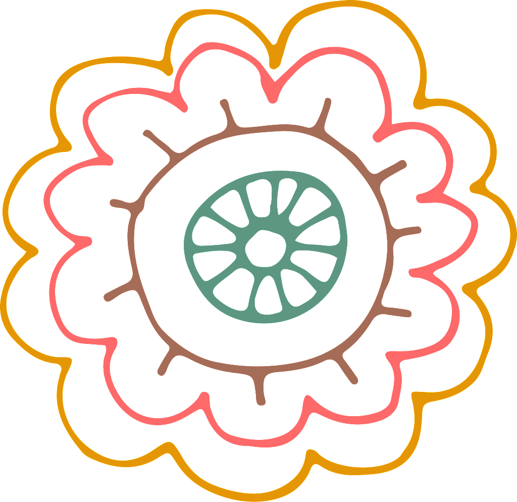 Haz Transparente Png Decorativo Flor Corazon Rojo - Flower Design Drawing Easy (1024x994), Png Download