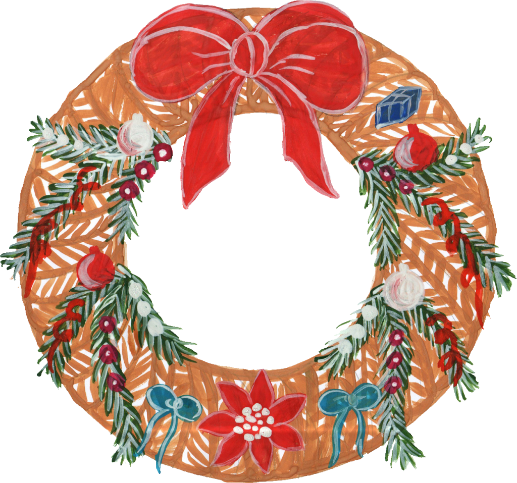 Png File Size - Wreath (1024x957), Png Download