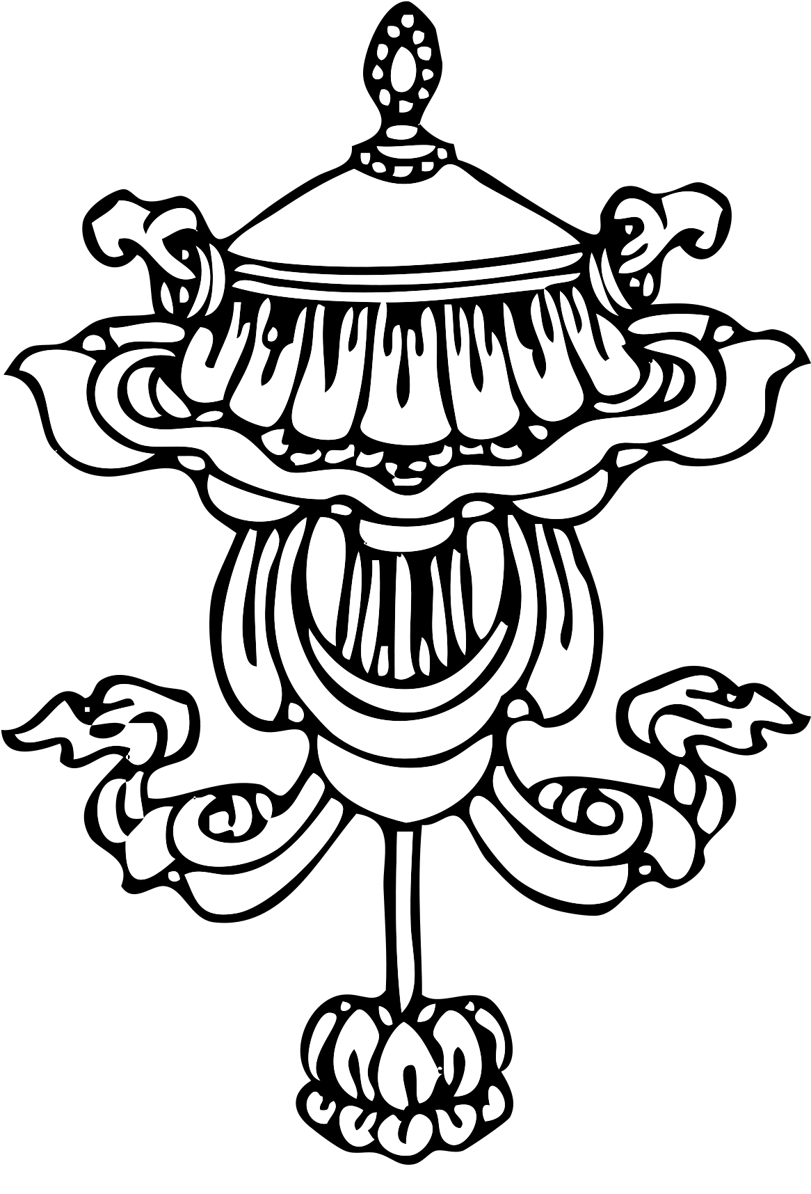 Drawing Footprints Lord Krishna - Parasol Buddhism (330x472), Png Download