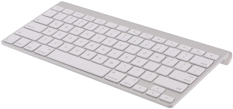 Apple Keyboard Png Banner Black And White - Apple Wireless Keyboard (830x467), Png Download