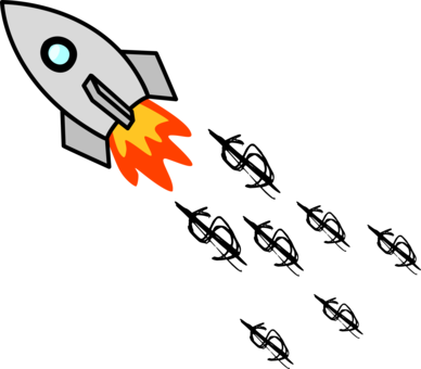 Rocket Launch Spacecraft Outer Space Computer Icons - Spaceship Clipart (388x340), Png Download