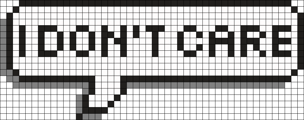 Speech Bubble I Dont Care Perler Bead Pattern / Bead - Png I Dont Care (1009x400), Png Download