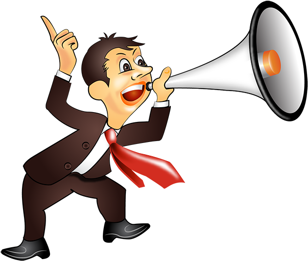 Man Clipart Megaphone - Call To Action Clip Art (900x600), Png Download