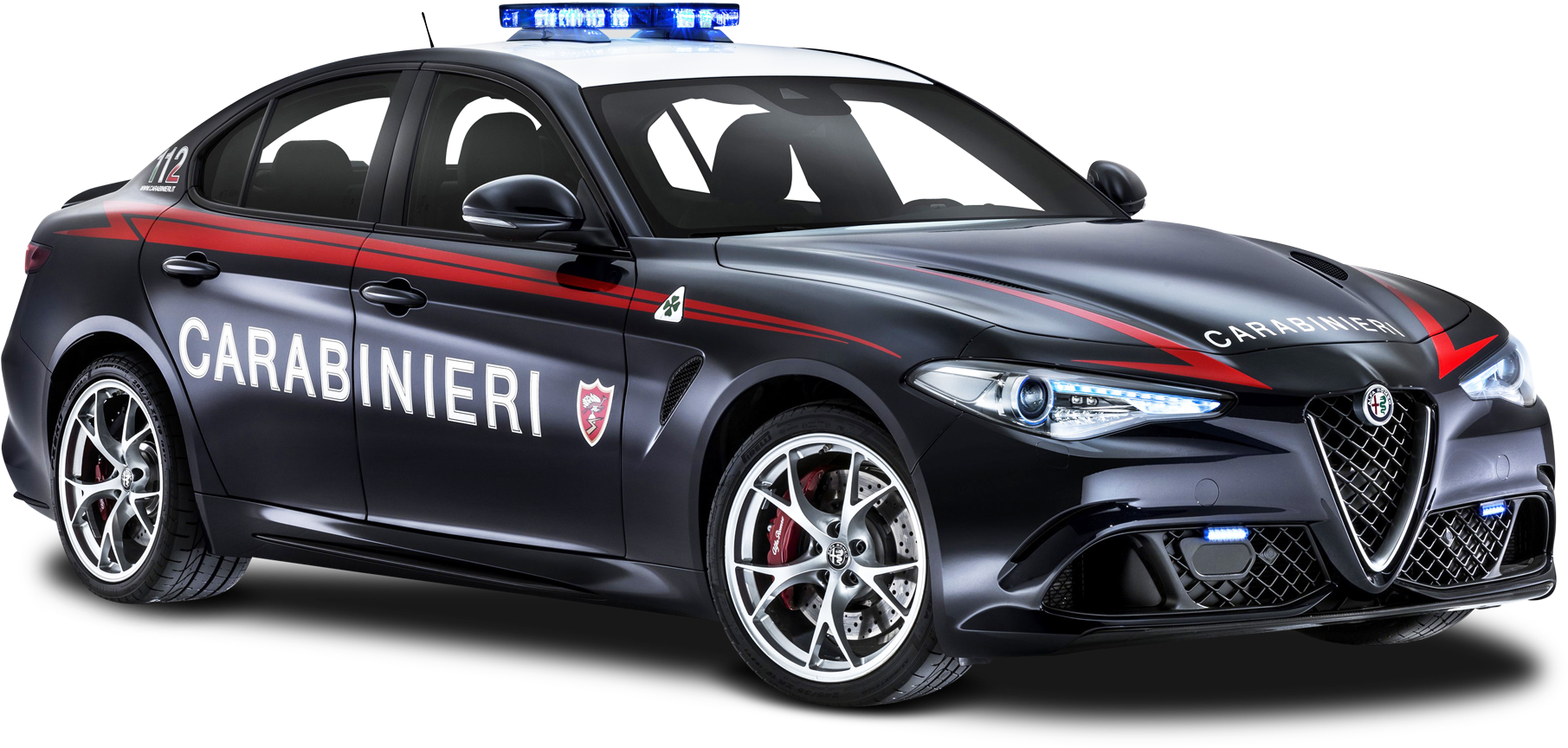Alfa Romeo Giulia Carabinieri (1950x984), Png Download