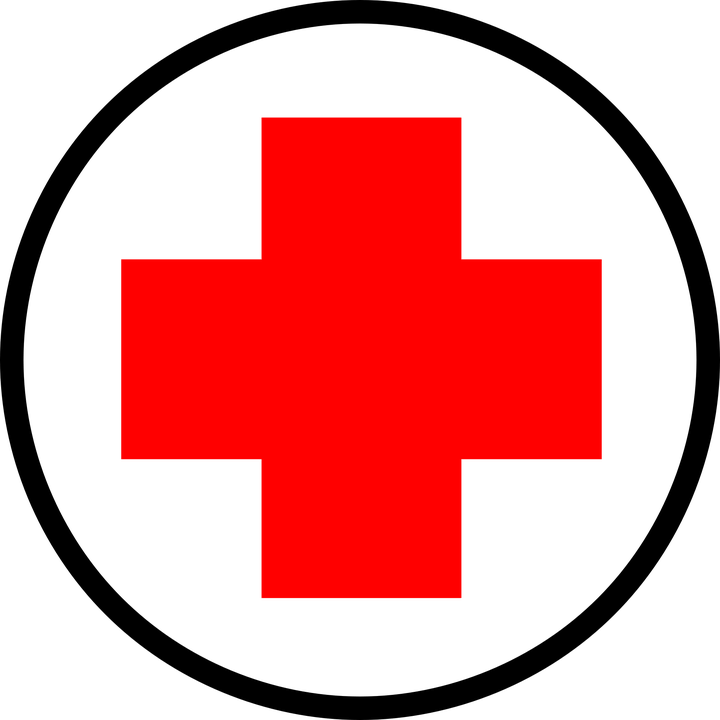 Red, Cross, Doctor, Nurse, Cartoon, Free, Help, First - Doctor Equipment Clipart (640x640), Png Download