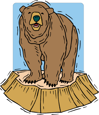 Grizzly Bear - Grizzly Bear Mascot (400x465), Png Download