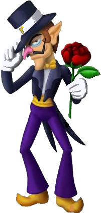 Transparent Download Video Games Fanon Wiki Fandom - Waluigi And Daisy (419x435), Png Download