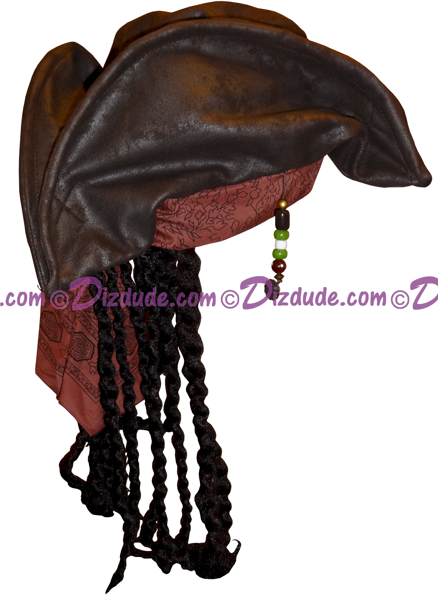 Disney's Pirates Of The Caribbean Captain Jack Sparrow - Pirates Of The Caribbean Hat Disney (1400x1965), Png Download