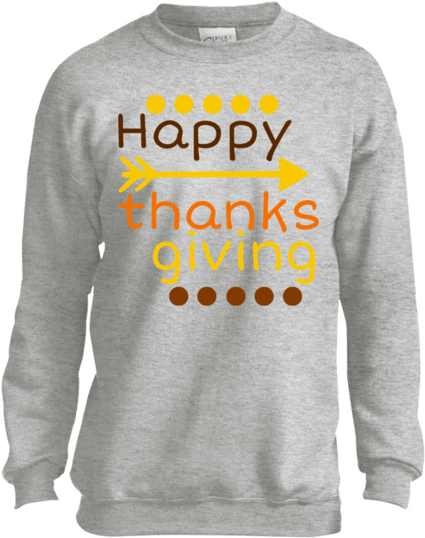 Thanksgiving Turkey Day, Turkey, Turkey Clipart Youth - Youth Special Edition Crewneck Sweatshirt (1060x1060), Png Download