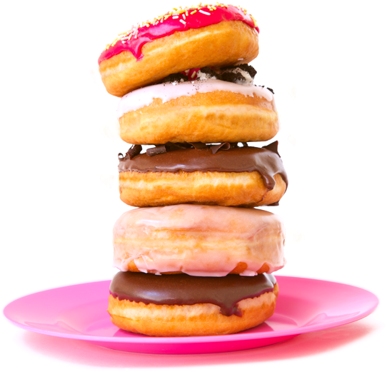 Png Free Library Donut Png Mssu Graphic Design Project - Stack Of Donuts Png (601x551), Png Download