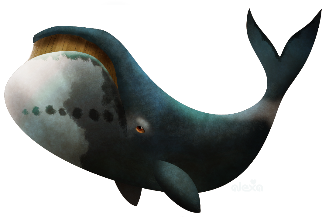 Whales Rescue By Xichun Hu - Bowhead Whale Transparent (1108x780), Png Download