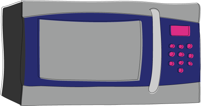 Melting With A Microwave - Microwave Oven (800x441), Png Download