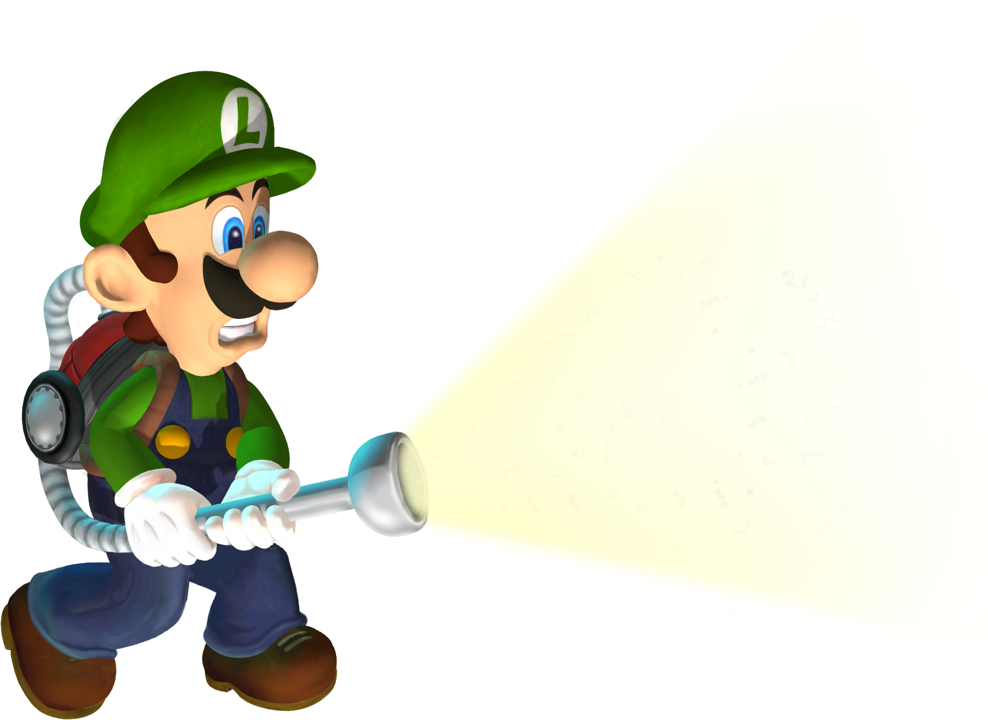 Luigi Clipart Scared - Luigi's Mansion Icon (2037x1485), Png Download