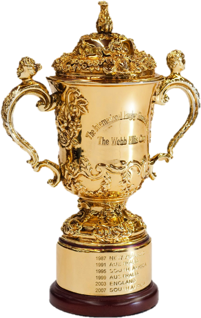 Rugby World Cup - Rugby World Cup Trophy Png (672x1083), Png Download