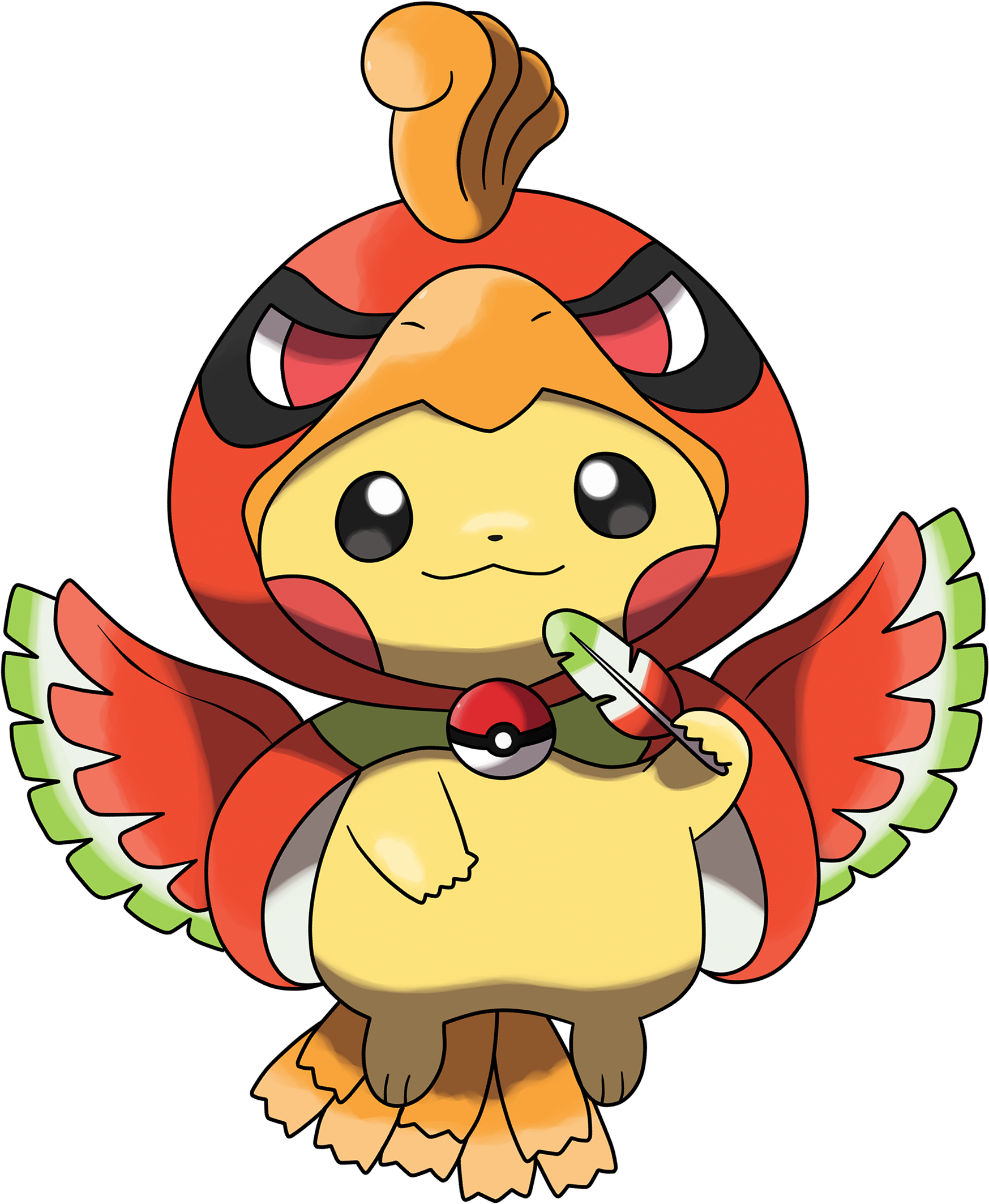 Kyoto Ho-oh Pikachu Mascot - Pikachu As Ho Oh (2500x2345), Png Download