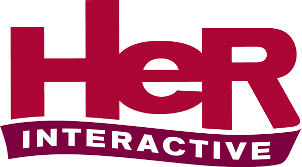 Her Interactive Logo (600x331), Png Download