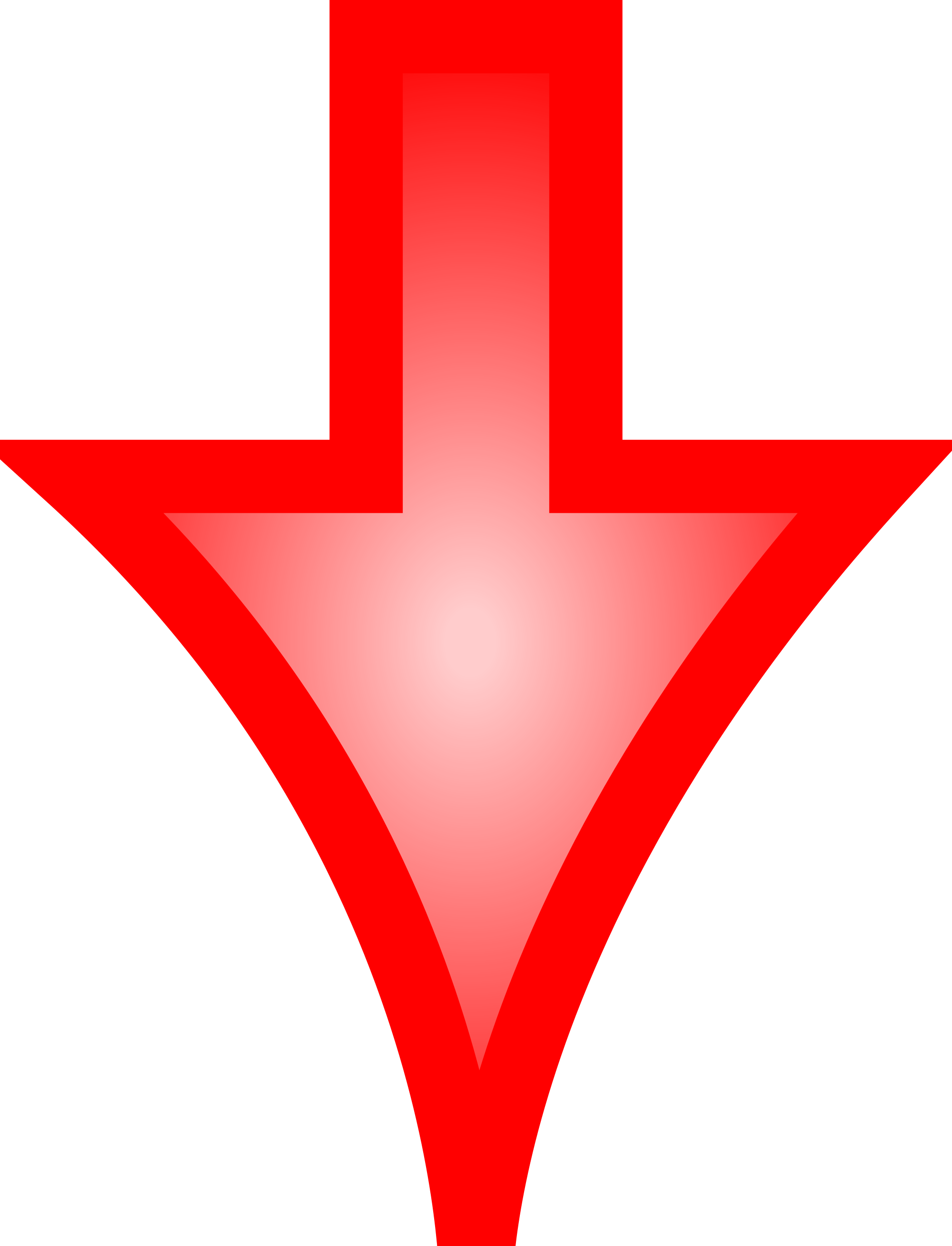 Arrow Down - Red Arrow Down Png (2000x2615), Png Download
