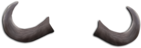 Image Stock Buffalo Horns By Chevsoul On Deviantart - Cushion (500x247), Png Download