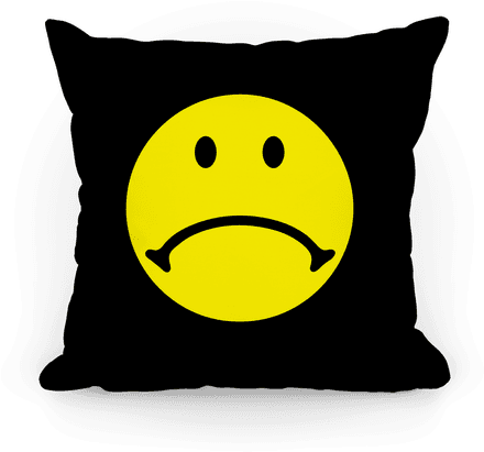 Sad Smiley Face Pillow - She's Beauty She's Grace She Ll Punch You In The Face (484x484), Png Download