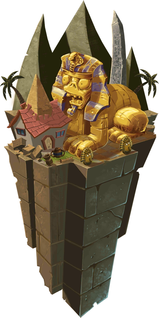 Ancient Egypt World Map Icon - Plantes Vs Zombies - Zombie Pharaon (552x1106), Png Download