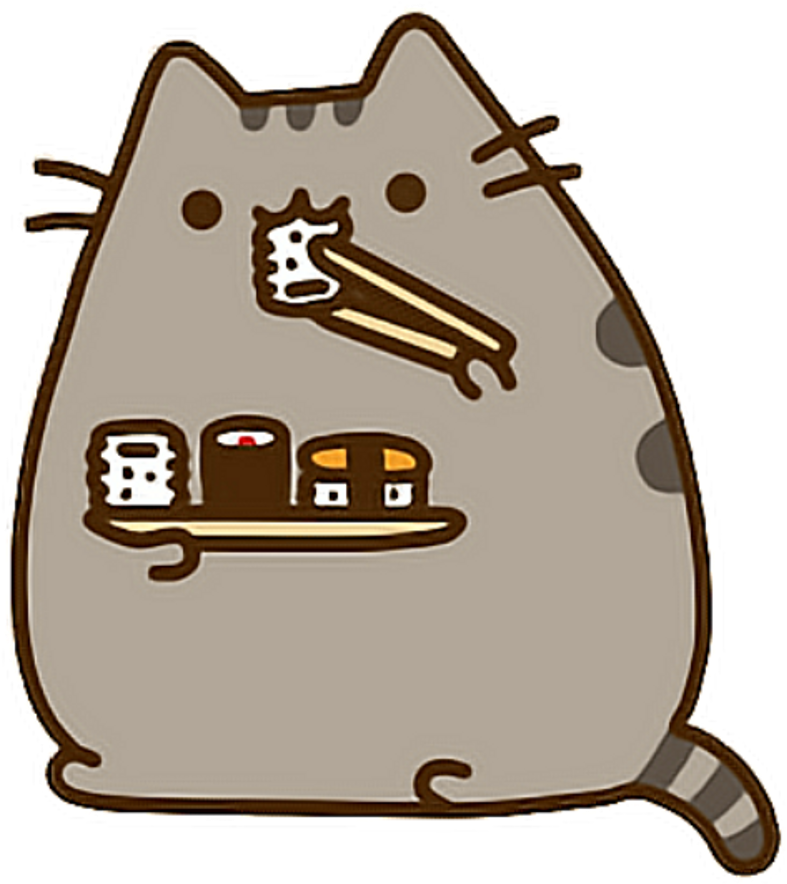 Png Royalty Free Library Stickproject Pusheen Cute - Pusheen Sushi (1024x1024), Png Download