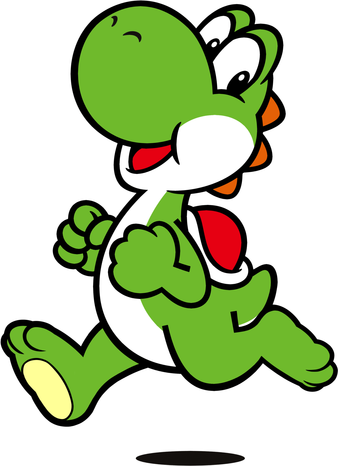Another Shoeless Yoshi Vector By Charmandrigo On Deviantart - Yoshi Vector (1280x1671), Png Download