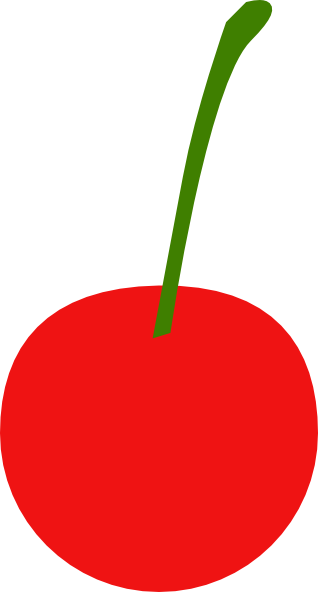 Cherry Clip Art At Clker - Clip Art Cherry Png (318x592), Png Download
