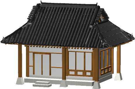 Kim Jong Un Png - Korean House Png (640x480), Png Download