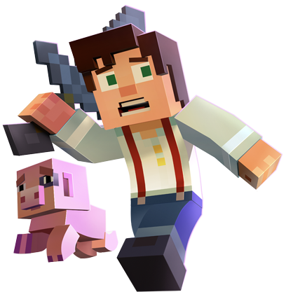 Computer Terms For Kids - Minecraft Story Mode Episodes 1 8 (438x423), Png Download
