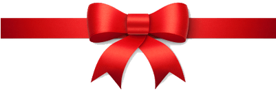 Bow Red Line - Christmas Ribbon Png (400x400), Png Download