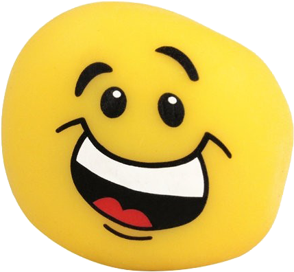 Gravity Gripp Stress Ball - Stretch And Bounce Ball - Smile Face (500x500), Png Download