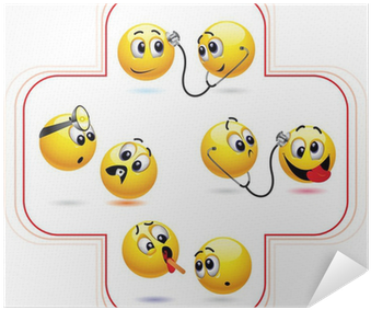 Smiley Ball Treating Another Smiley Ball Poster • Pixers® - Smiley (400x400), Png Download