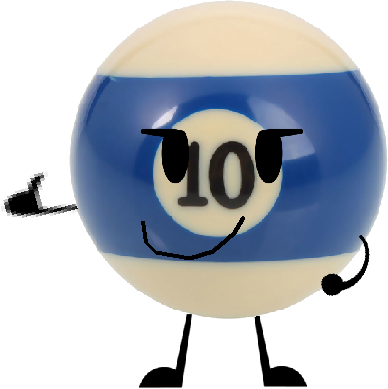 10 Ball - Bfdi 10 Ball (388x389), Png Download