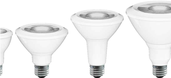 Par 30 Dimmable Led Bulb 12w - Par30 13w 3000k 800lm Cr82 Dimmable Led Bulb - 4-pk (600x282), Png Download