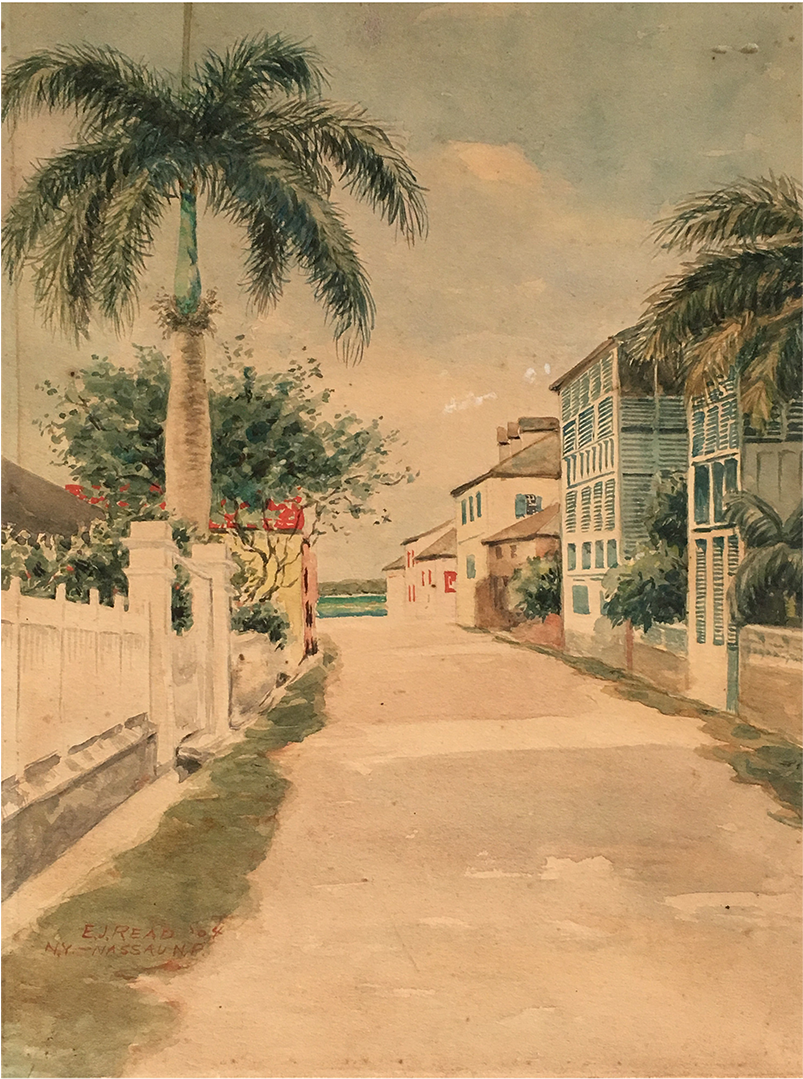 Elmer J Read [1862- ] New York Artist Painted Nassau, - Nassau (1440x1440), Png Download