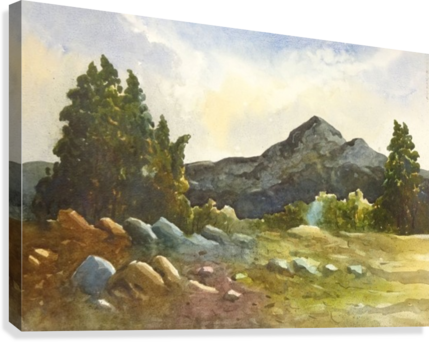 Landscape 5 2014 Canvas Print - Summit (429x342), Png Download