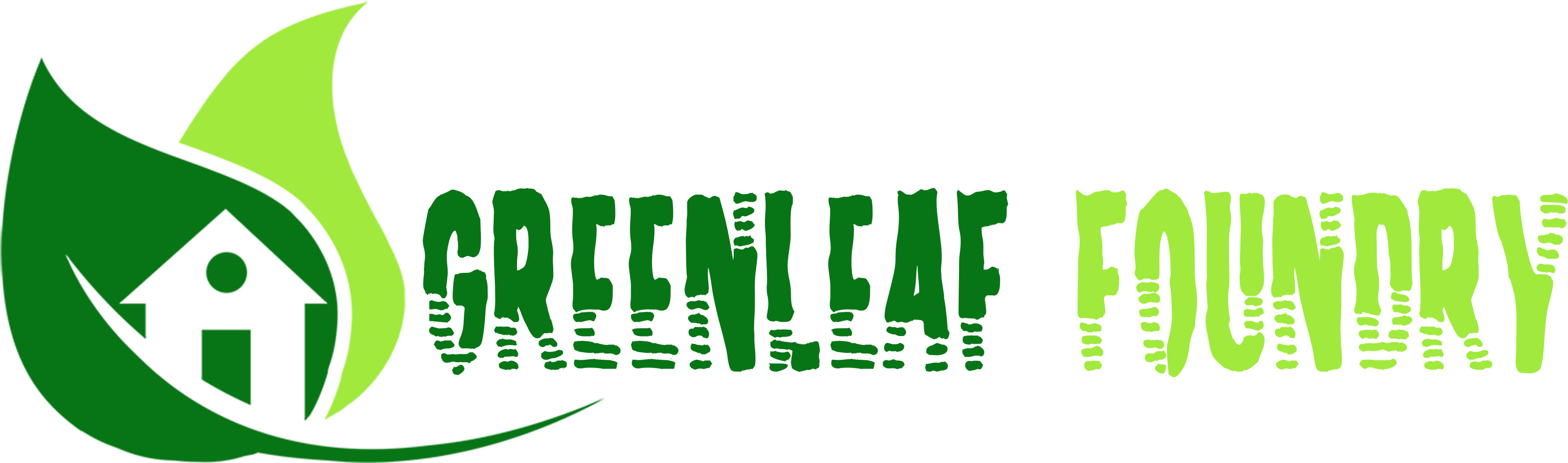 Logo - Greenleaf Foundry (4331x1600), Png Download