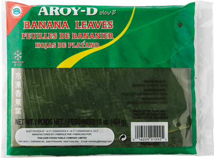 Aroy D Banana Leaves 18°c 454g - Banana (500x500), Png Download